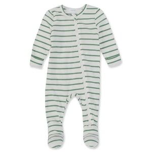 Angel Dear 3/6M Long-Sleeve Stripe Footie with Zipper